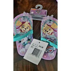 NEW WITH TAGS NICKELODEON PAW PATROL SKYE GIRLS FLIP FLOP SANDALS